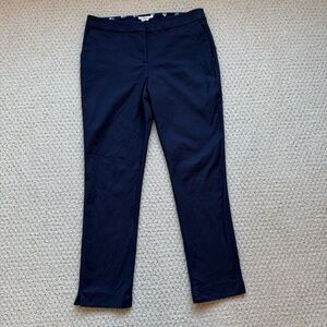 Boden Pants Womens 12 R Dark Navy Blue Cotton Stretch Mid Rise